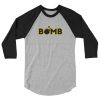 Bomb.money - Baseball Tee 3/4 sleeve raglan shirt